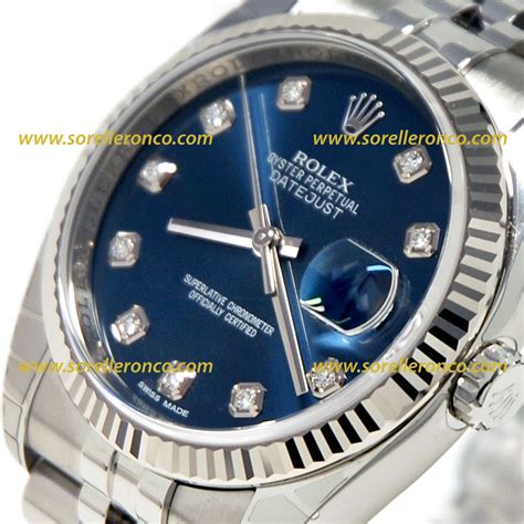 rolex donna datejust prezzo|Rolex Datejust blu.